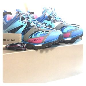 Balenciaga Oversized sneaker pink/blue
